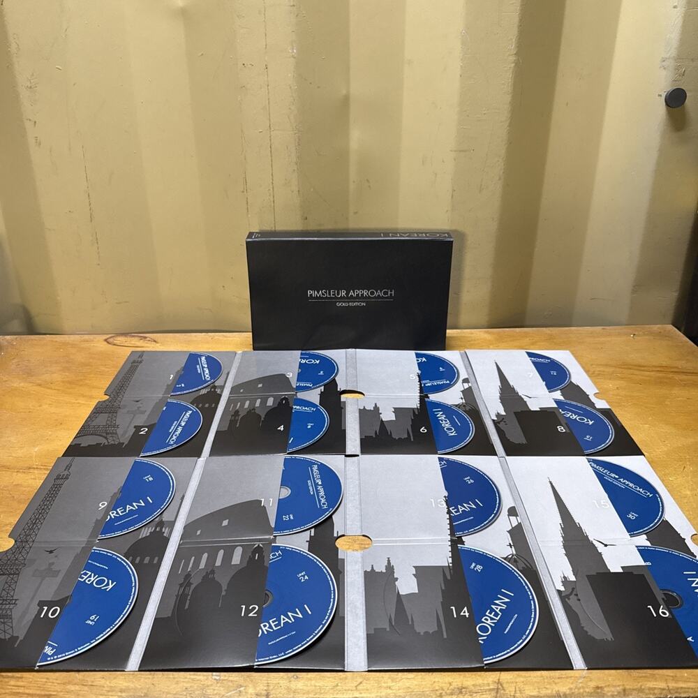 Pimsleur Approach Gold Edition Korean 16 CDs Audio Course